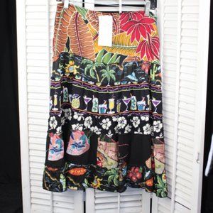 Green Tea-  Midi Skirt